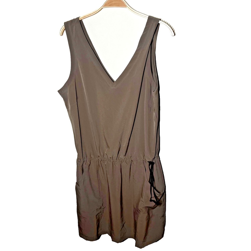Toad & Co  UPF Sleeveless Dress‎ Pockets Sundress Khaki XL Gorpcore Outdoors